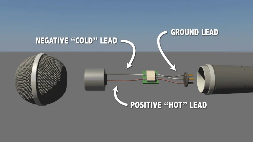 Lead of a Dynamic Microphone