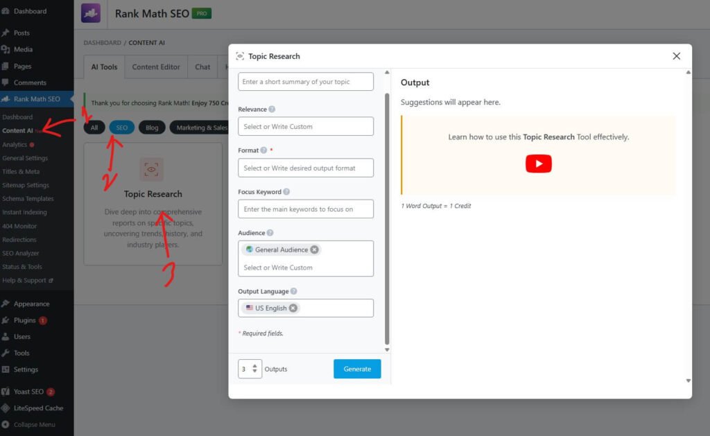 Keyword Suggestion