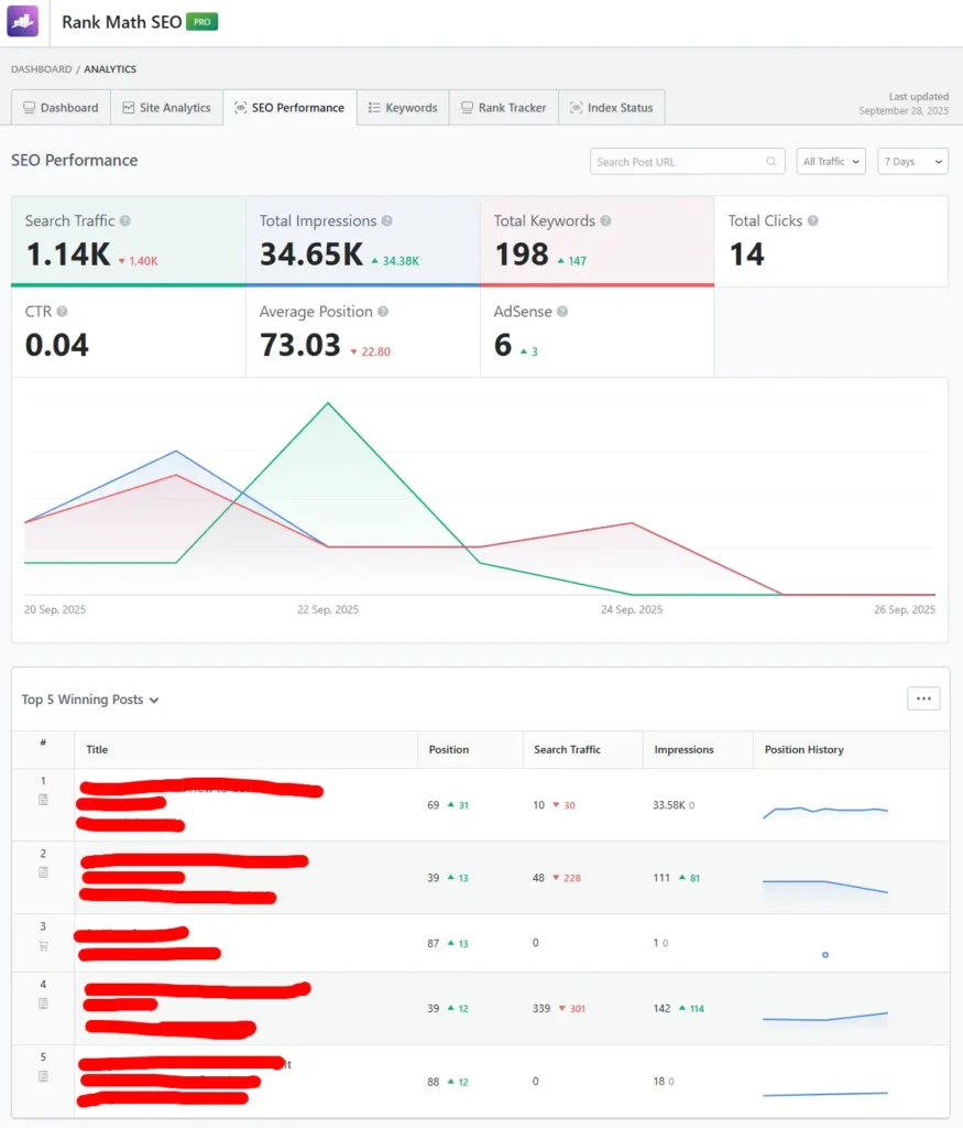 SEO Performance