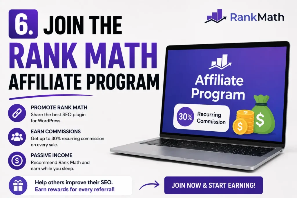 Join the Rank Math Affiliate Program