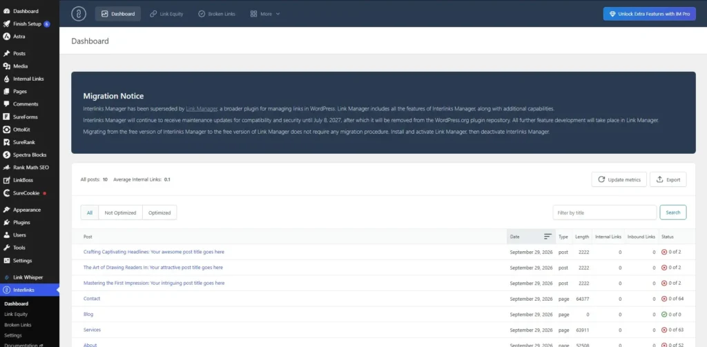 Interlinks Manager