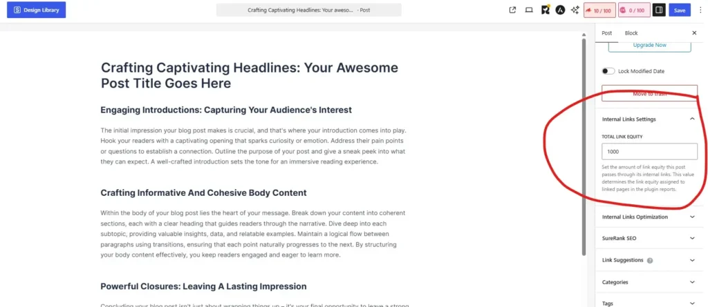 Interlinks Manager Features